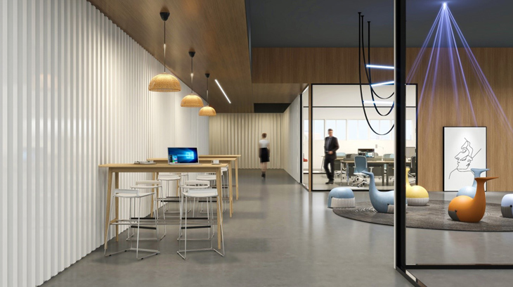 圣奥办公家具 休闲办公空间解决方案 鲸鱼沙发+大可座椅